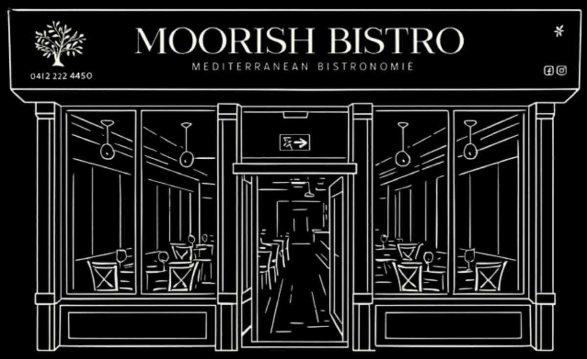 Illustrated storefront of Bar Kroketa at Broadgate Circle