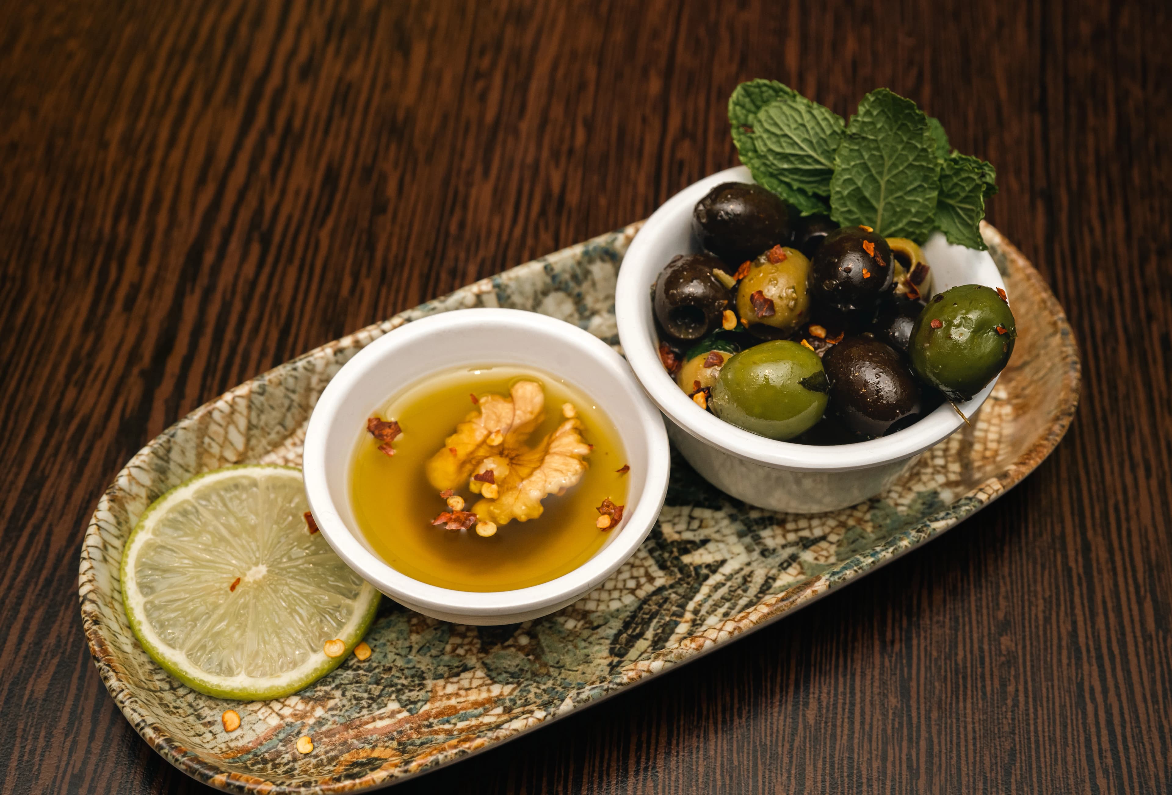 Food and drinks background